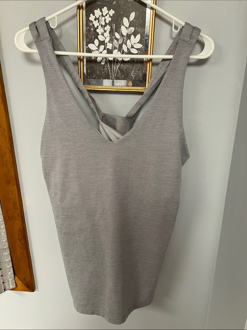 MTA Sport Gray Tank Top with Strappy Back